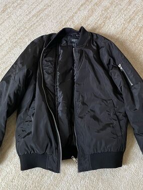 Forever 21 Black Bomber Jacket